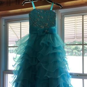 Blue pageant dress
